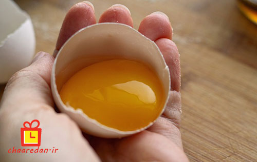 زرده تخم مرغ برای پف کردن کیک