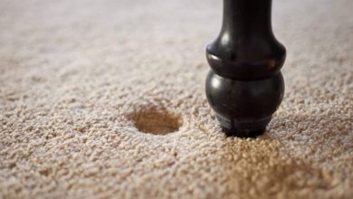 از بین بردن فرورفتگی فرش و قالی