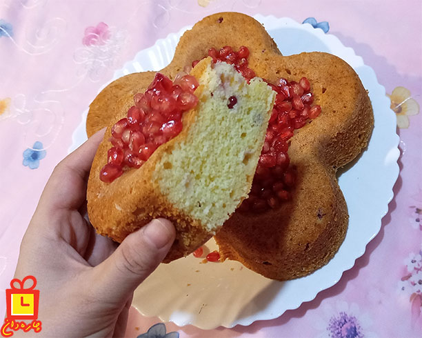دستور پخت کیک انار خوشمزه خانگی با فیلم